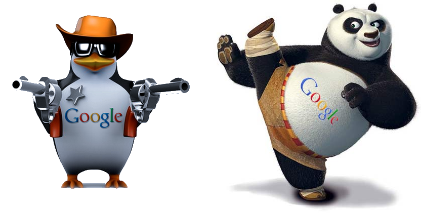 Penalización por algoritmo de Google Panda y Google pinguino en el SEO Posicionamiento Web